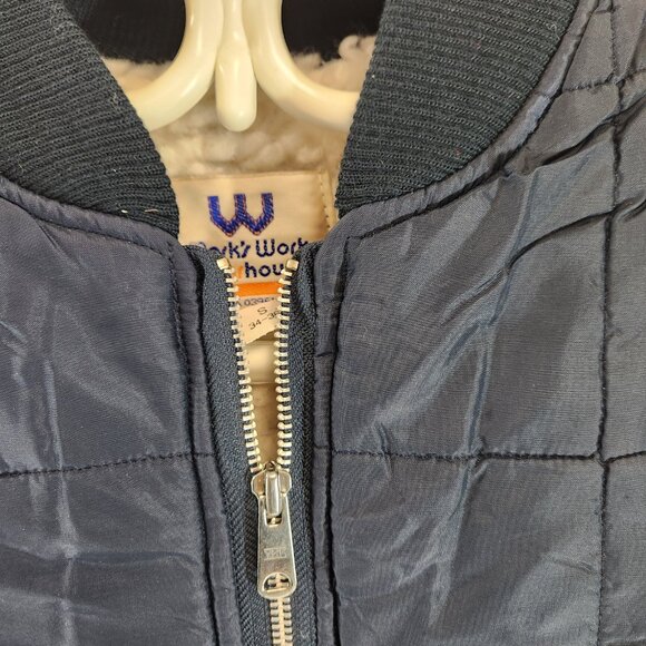 Vintage Marks Work Wearhouse Puffer Sherpa Vest Mens Small NWOT - Picture 3 of 9